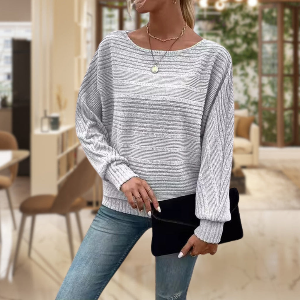 GR | Wide-neck sweater for women