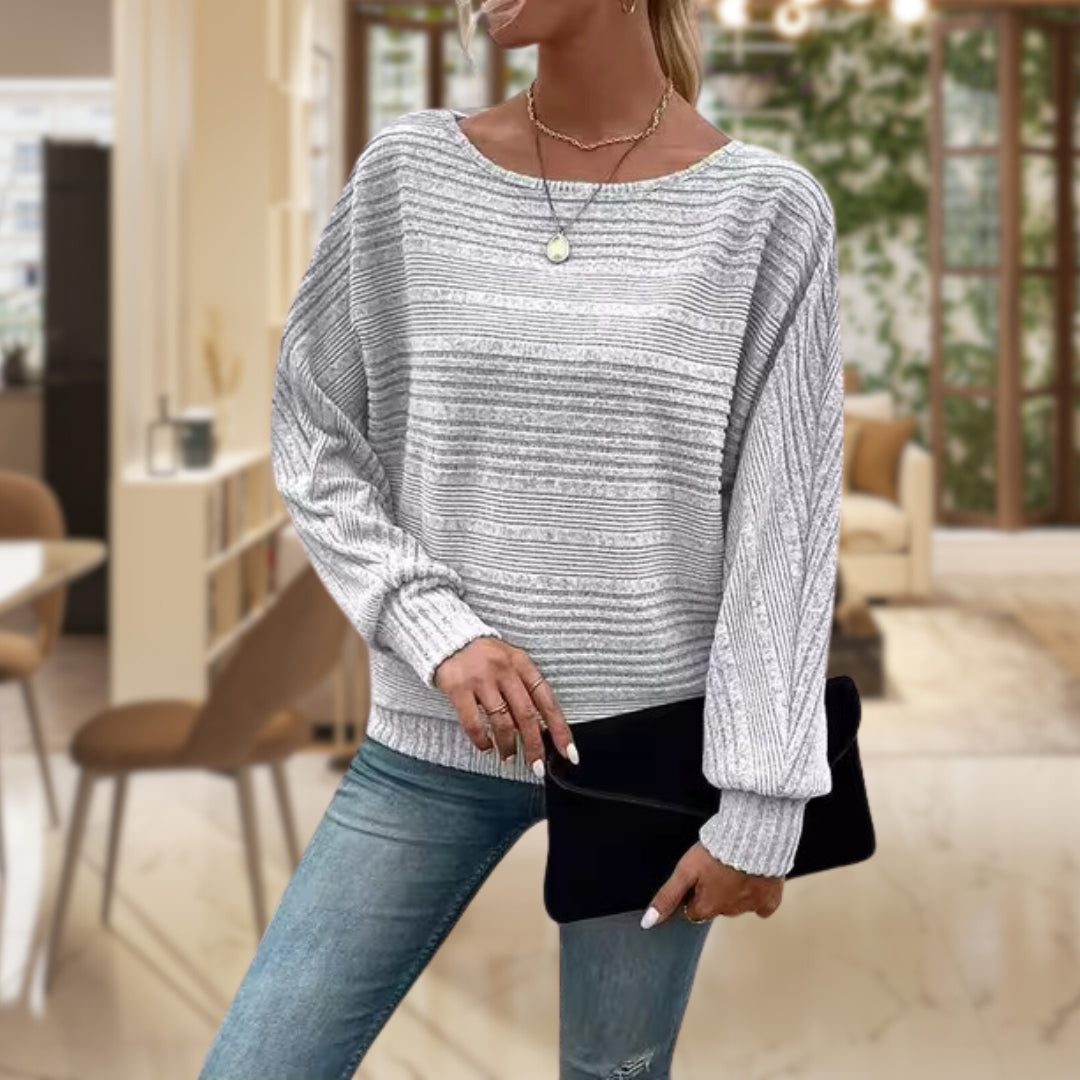 GR | Wide-neck sweater for women