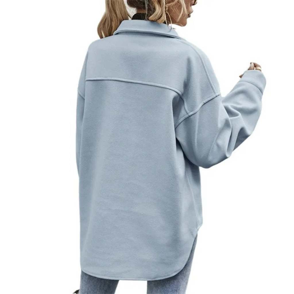 GR | Buttoned Jacket with Chest Pockets for Women