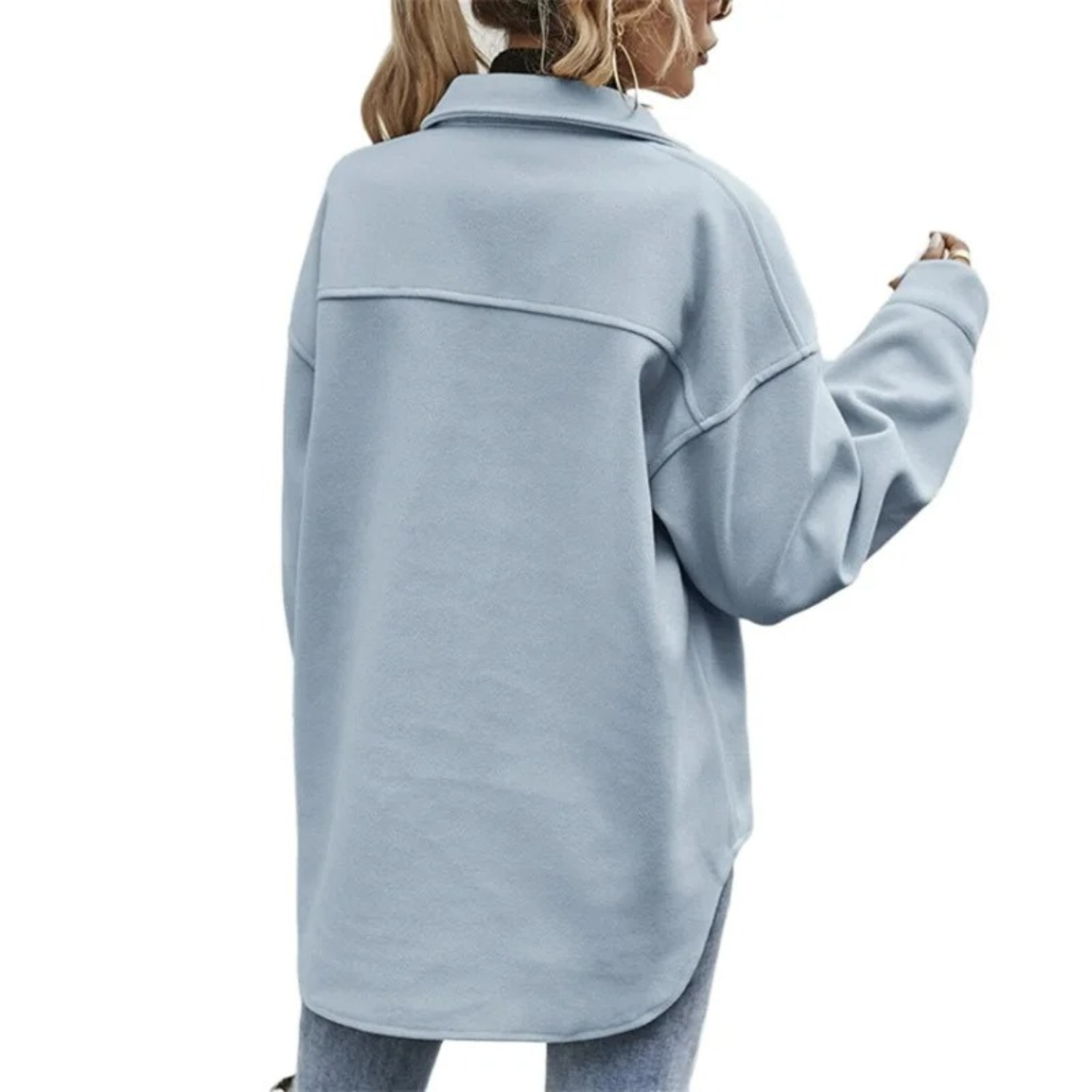 GR | Buttoned Jacket with Chest Pockets for Women