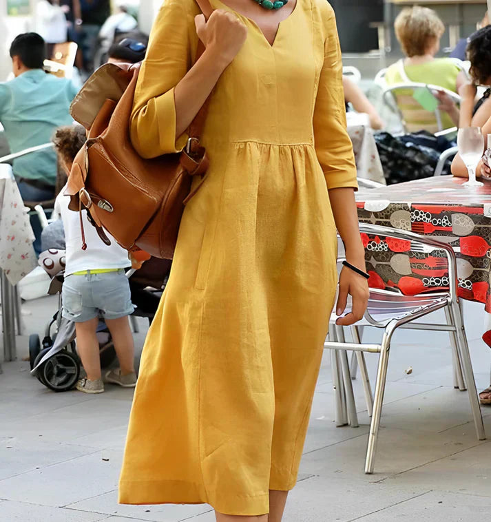 GR | Casual dress made of soft linen
