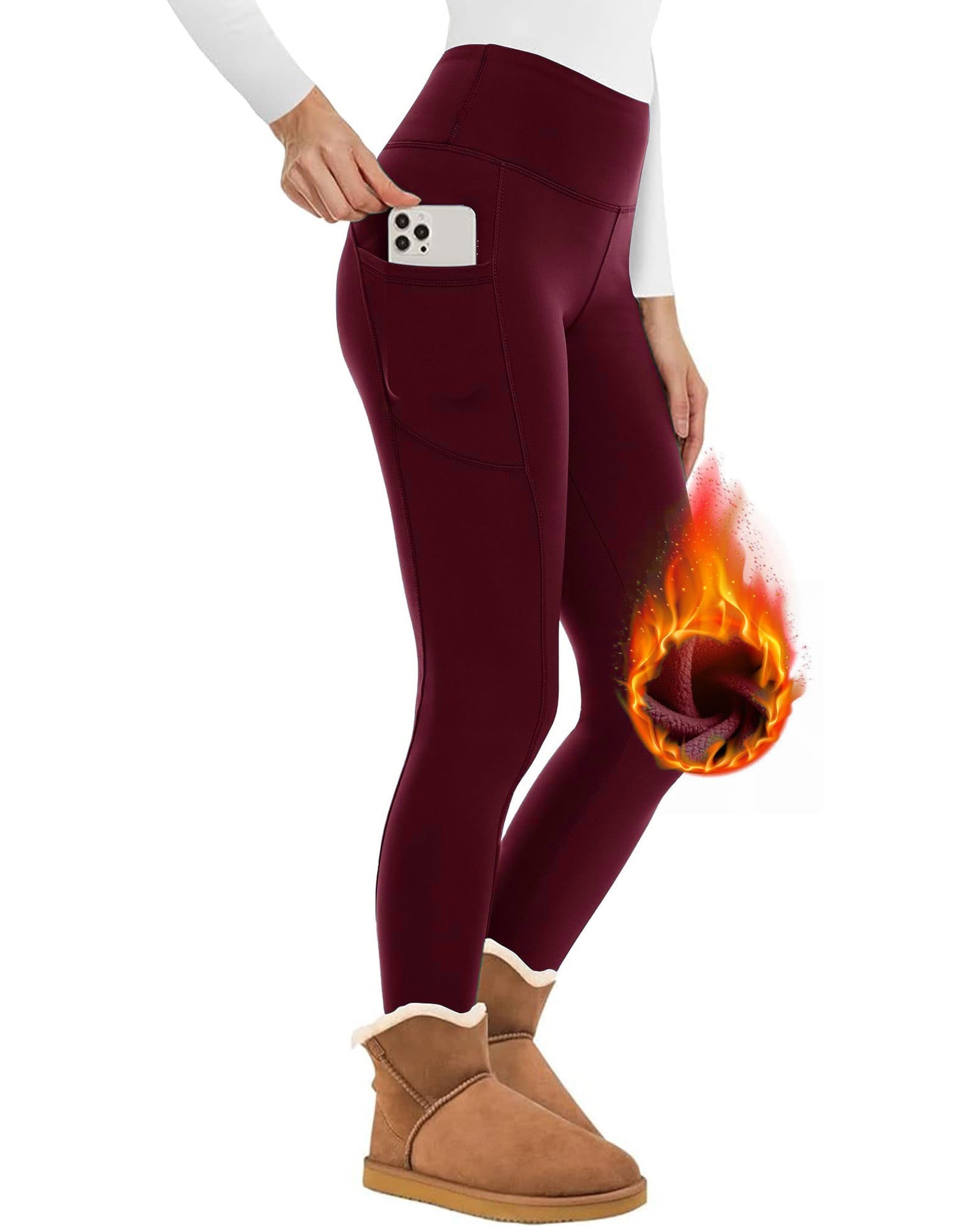 GR | Wunderschöne Enganliegende Fleece Wollleggings