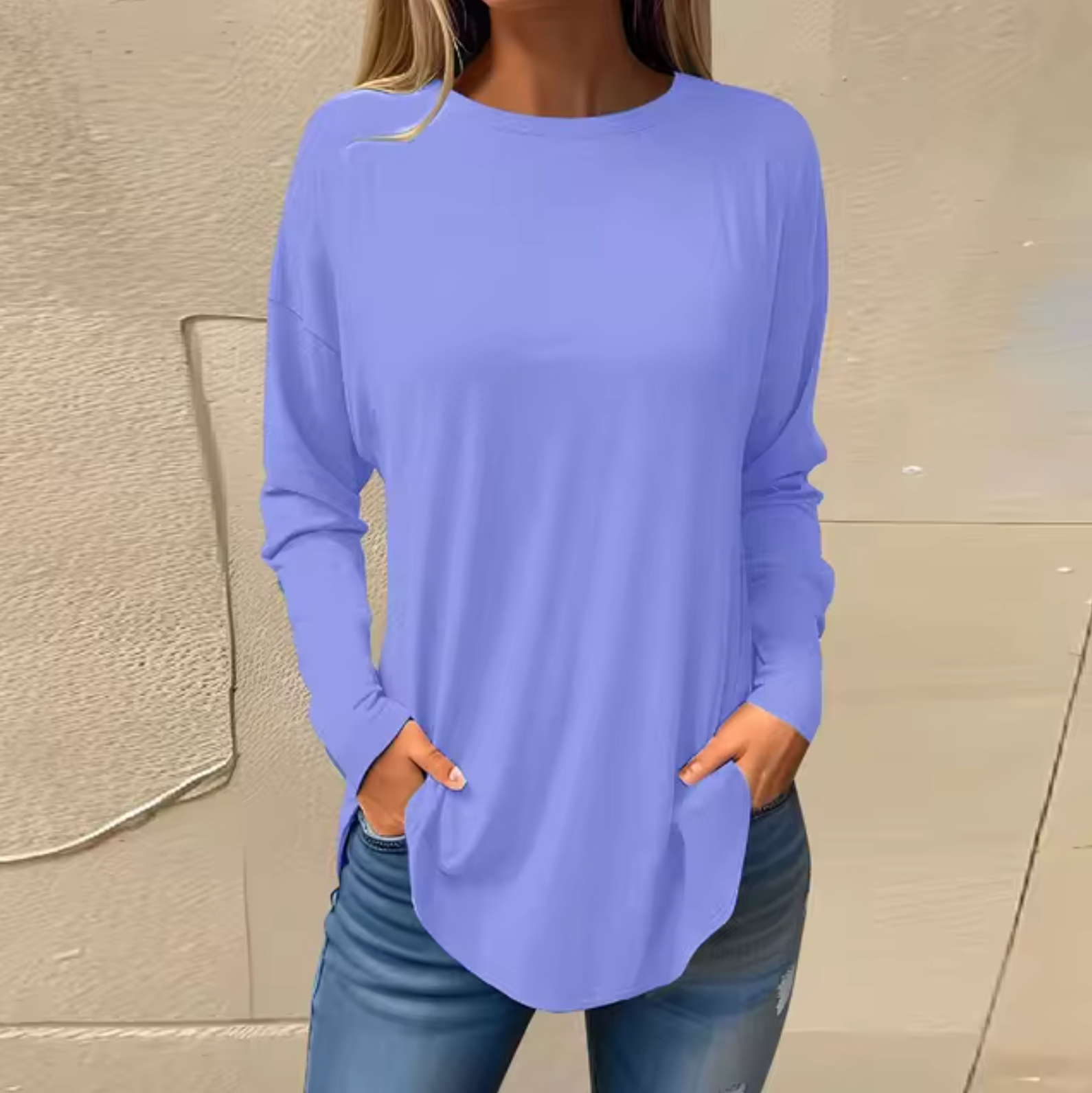 GR - Rundhals-Pullover aus Baumwolle
