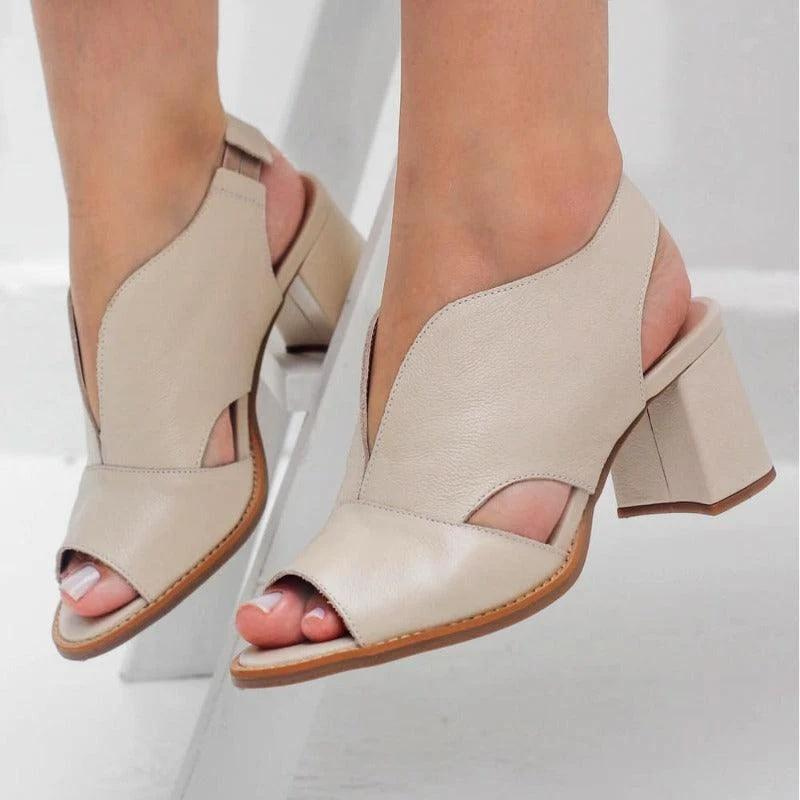 GR | Unrivaled durability and timeless elegance in women's sandals made of genuine leather