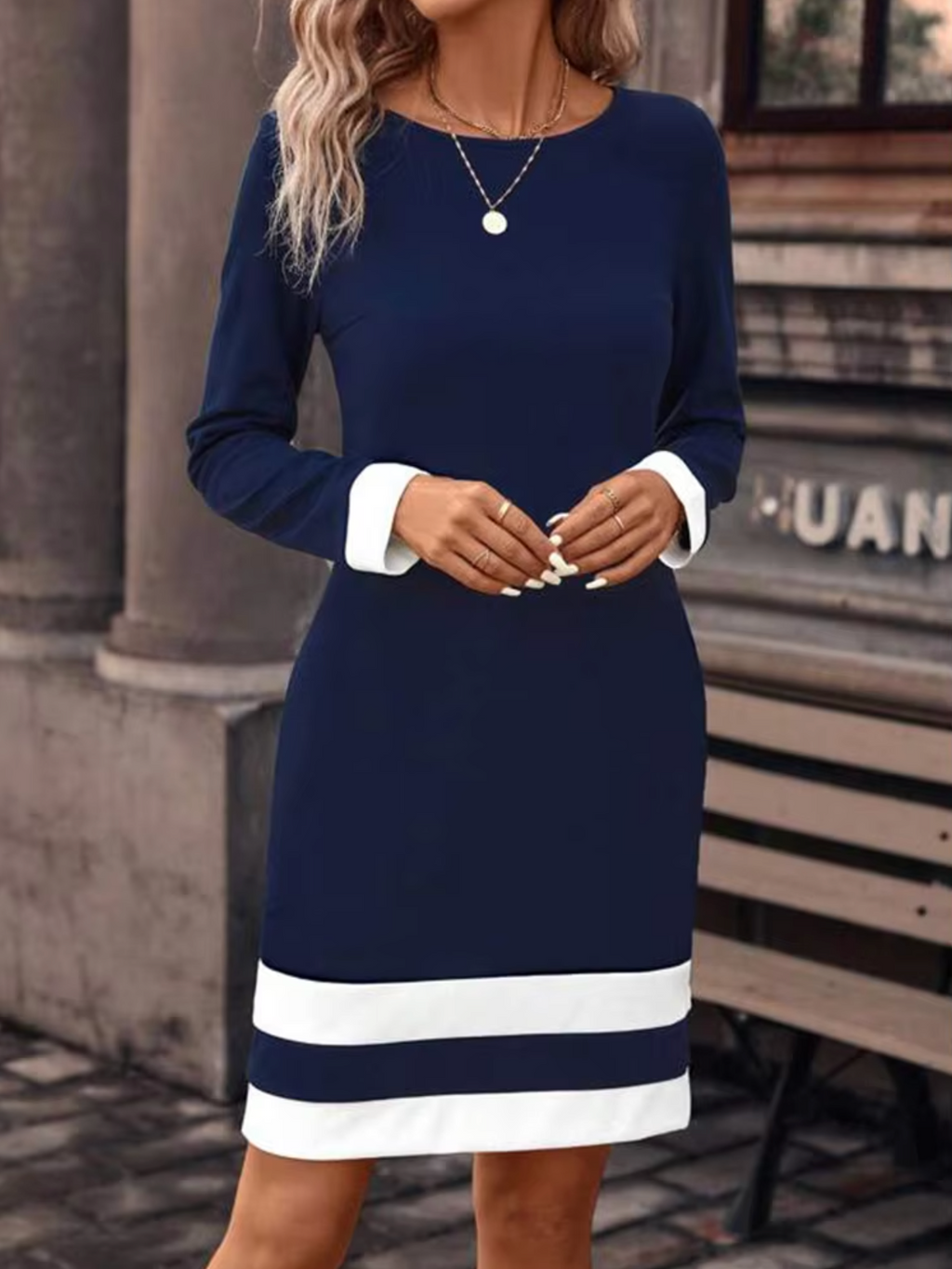 GR | Stylisches Langarmkleid