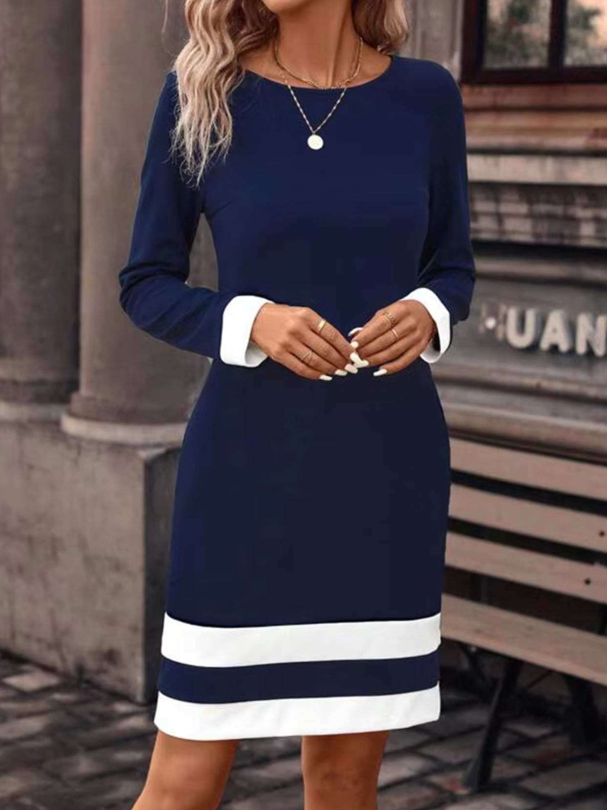 GR | Stylisches Langarmkleid