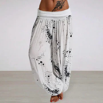 GR | Frauen Tie Dye Bedruckte Hose