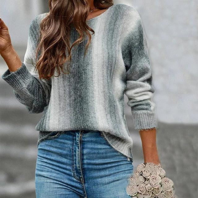 GR | Gradient knit sweater for women
