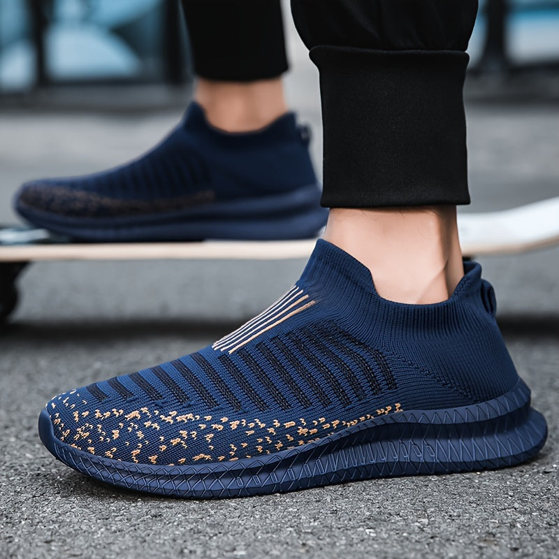 GR | Breathable slip-on sneakers with knit upper