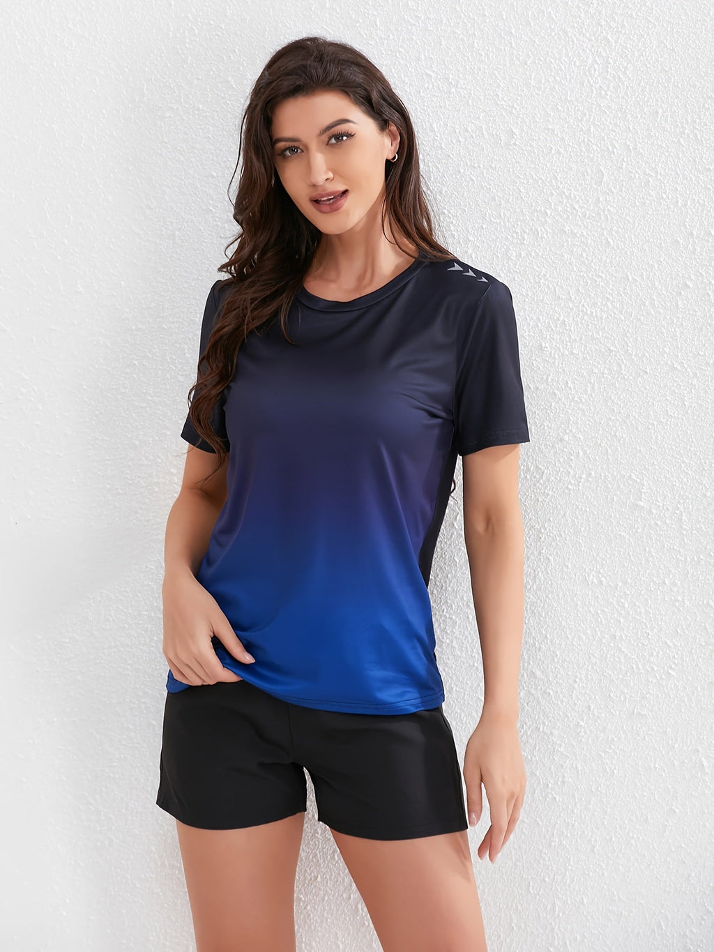GR | Women's Ombre Short-Sleeved Sport T-Shirt