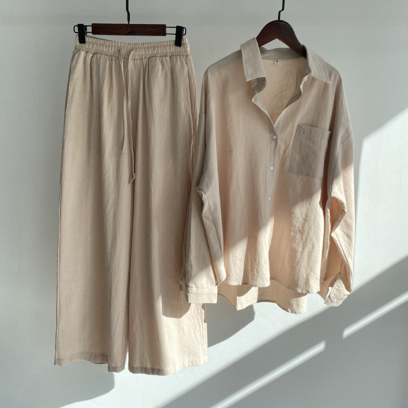 GR | Stylish Two-Piece Linen Set