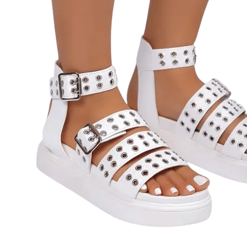 GR | Women's sandals with open toe and thick sole