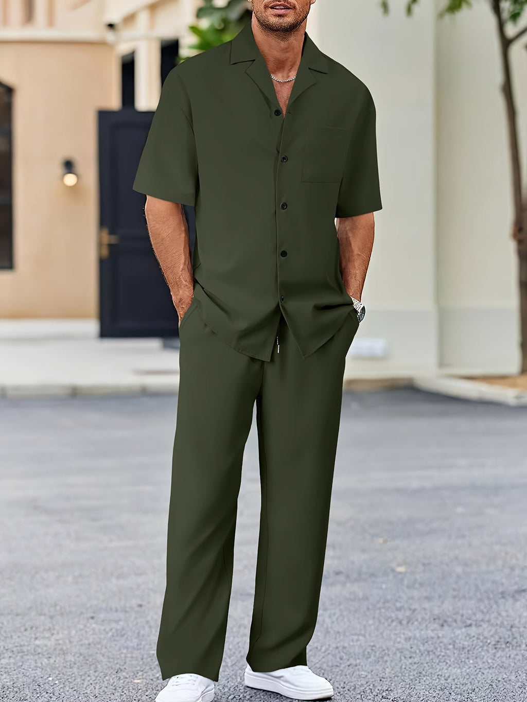 GR | Summer outfit set in a single color