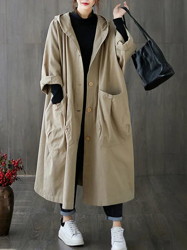 GR | Long Waterproof Trench Coat