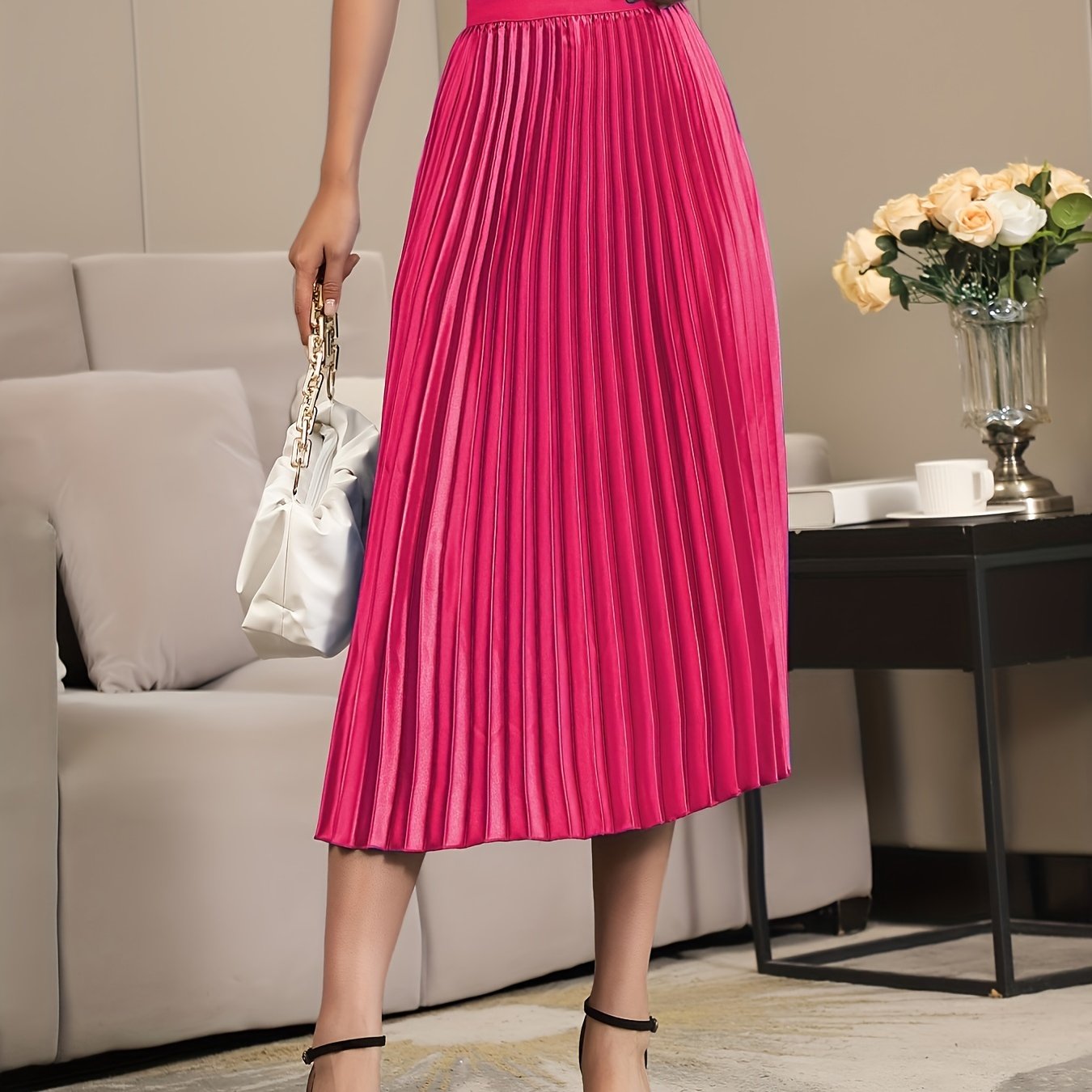 GR | Elegant A-line pleated skirt