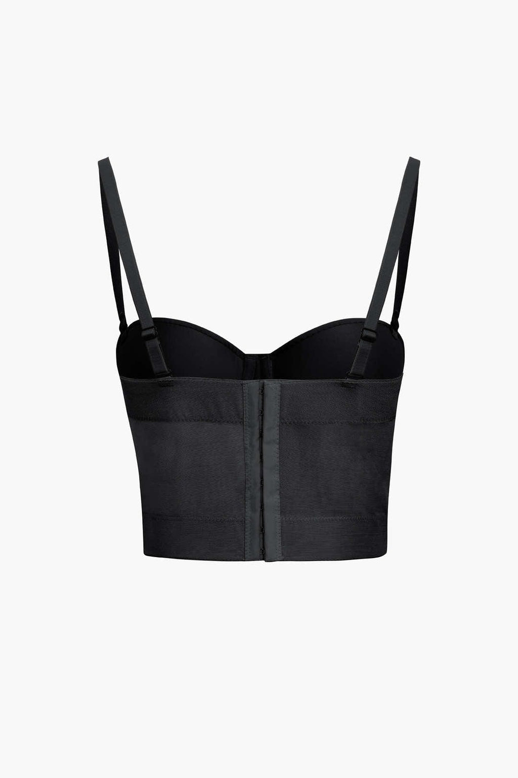 GR | Figure-hugging bustier top with underwire cups and transparent mesh structure