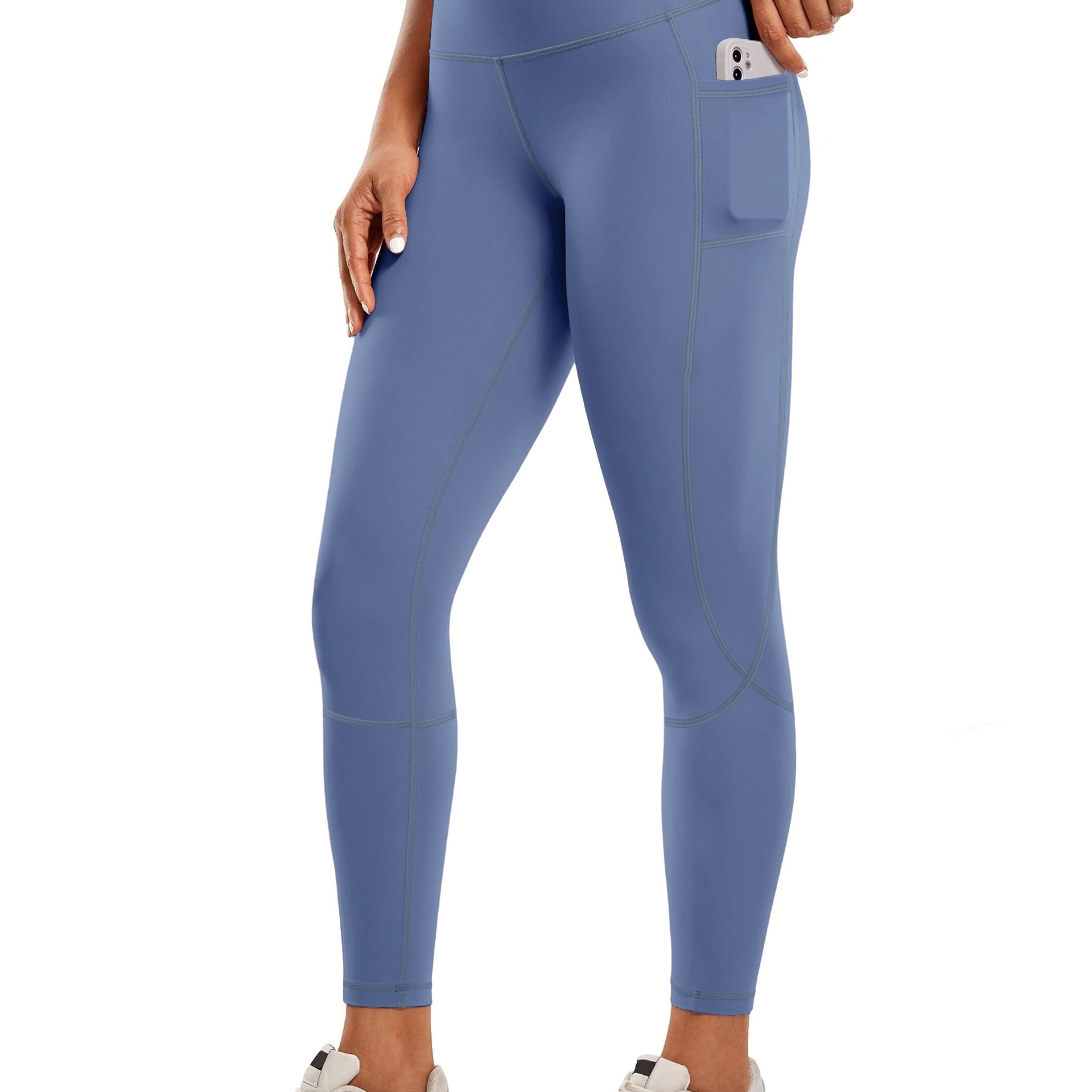 GR  | Schnell Trocknende Damen Yogalegging Mit Hohem Bund Und Tasche