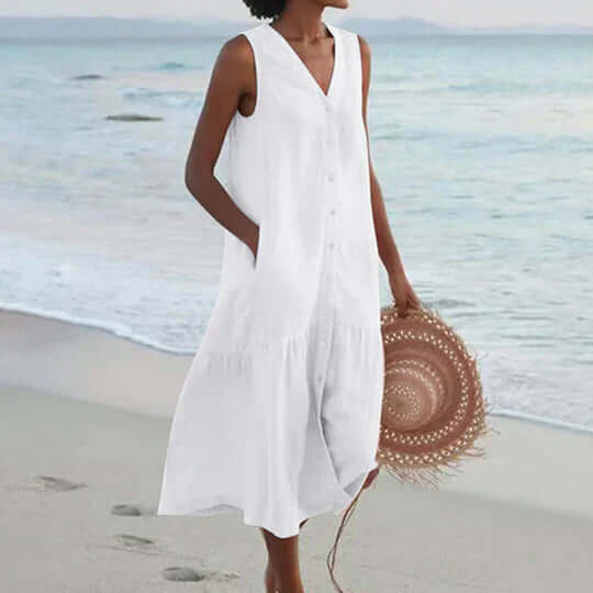 GR | Soft Pink Linen-like Dress
