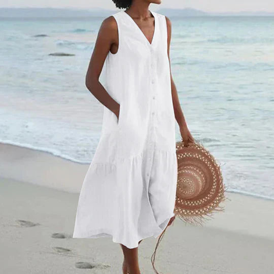 GR | Soft Pink Linen Dress