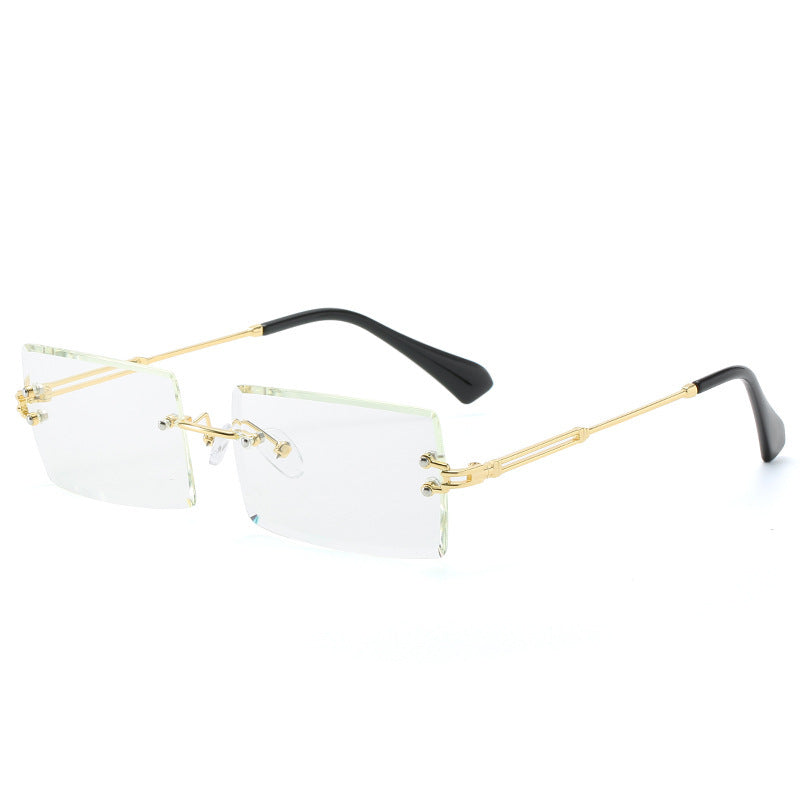 GR | Fashionable rectangular sunglasses in retro style