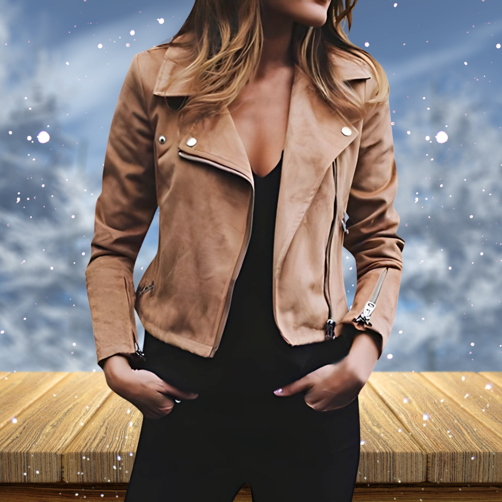 GR - Women's biker jacket for an elegant winter style