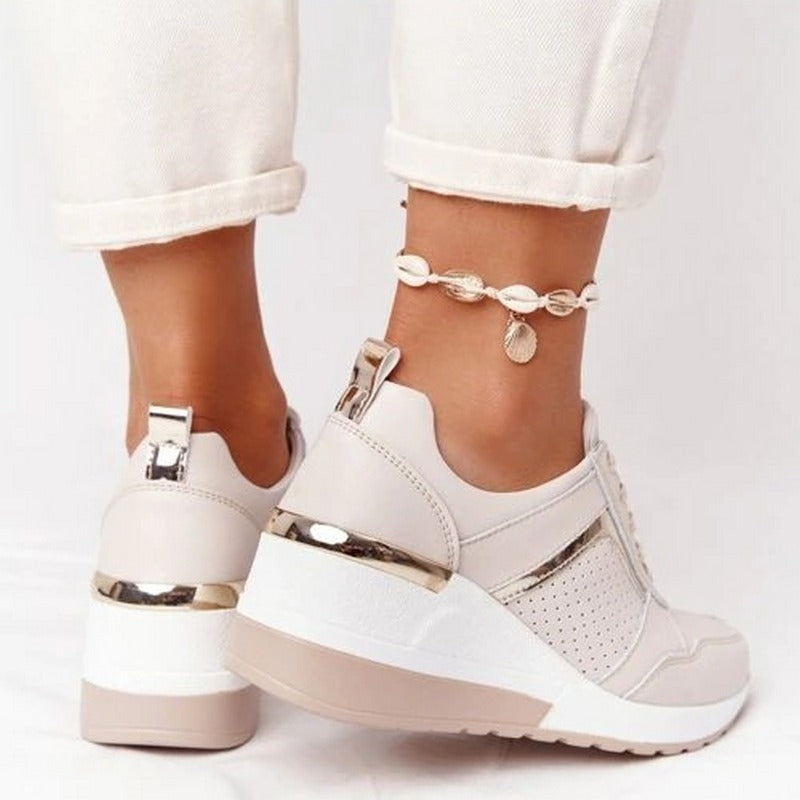 GR | Women's Platform Sneakers - Lightweight Casual Shoes