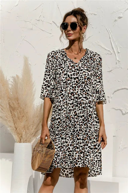 GR | Lebhaftes Floral Sommerkleid