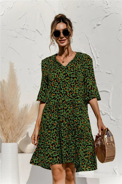 GR | Lebhaftes Floral Sommerkleid