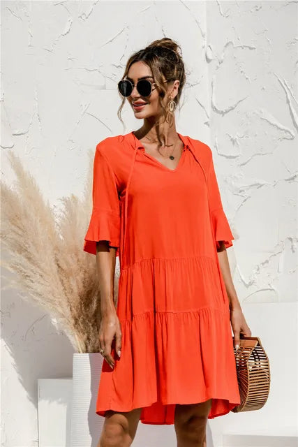 GR | Lebhaftes Floral Sommerkleid