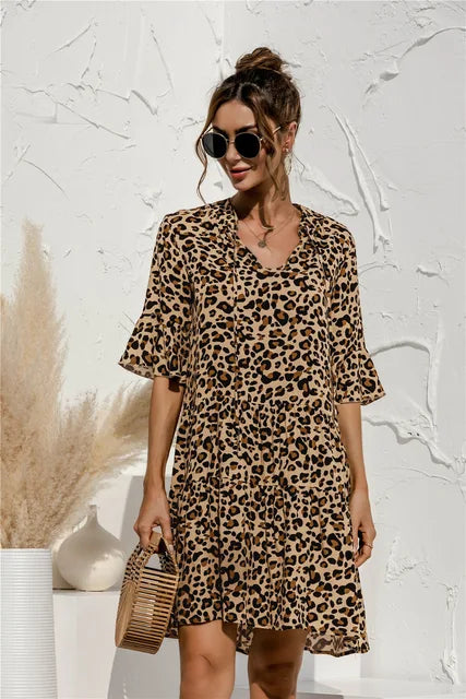 GR | Lebhaftes Floral Sommerkleid