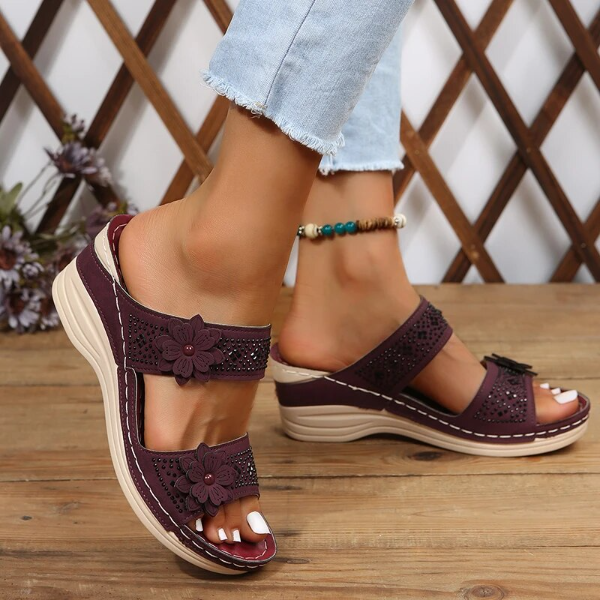 GR - Orthopedic Floral Sandals