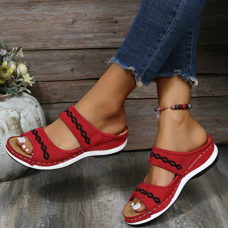 GR | Orthopedic Leather Sandals for Women