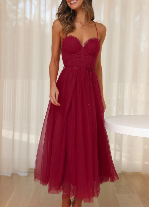 GR | Ärmelloses Midi Kleid