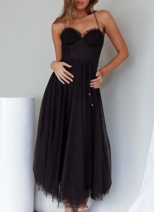 GR | Ärmelloses Midi Kleid