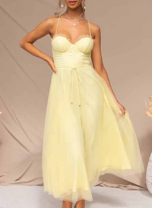 GR | Ärmelloses Midi Kleid