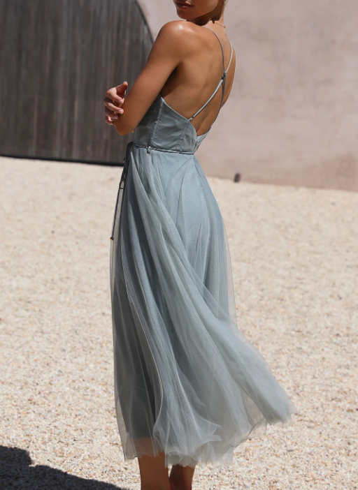 GR | Ärmelloses Midi Kleid