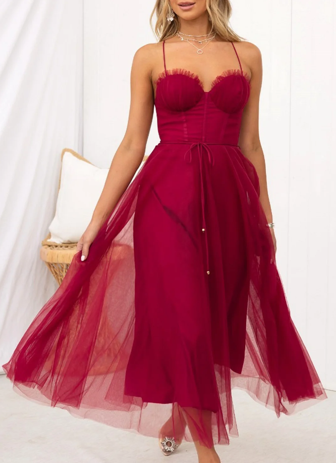 GR | Ärmelloses Midi Kleid