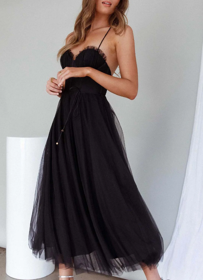 GR | Ärmelloses Midi Kleid