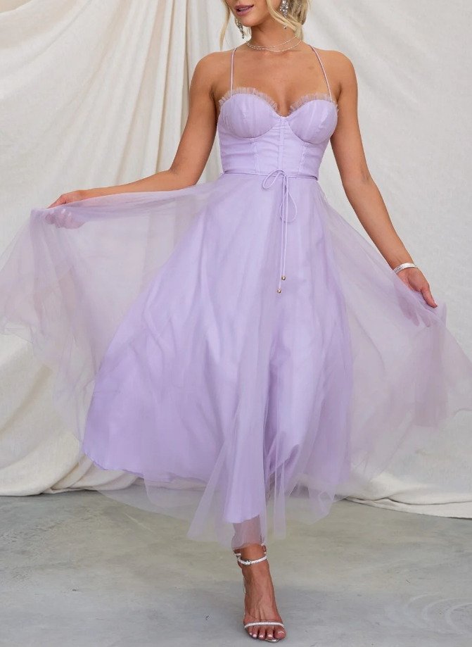 GR | Ärmelloses Midi Kleid