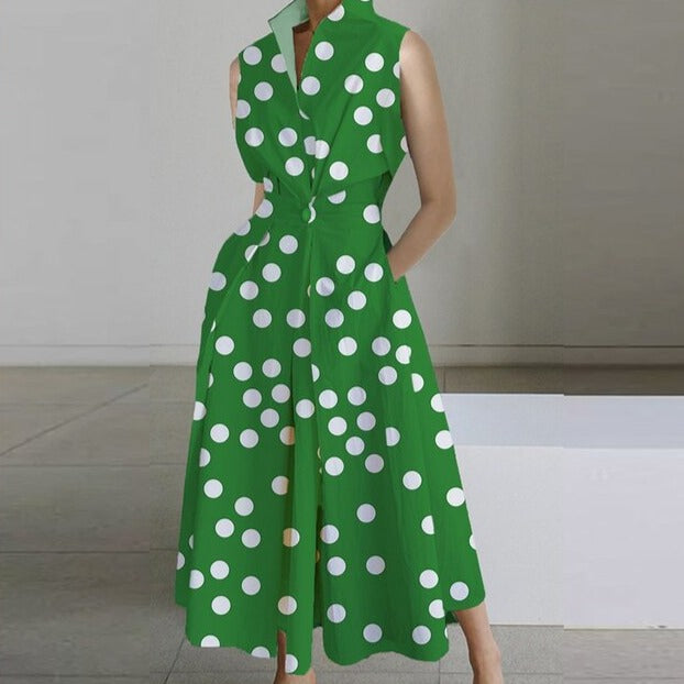 GR | Elegant short-sleeved dress
