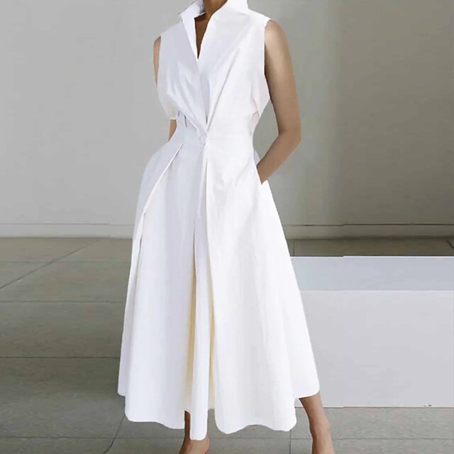 GR | Elegant short-sleeved dress