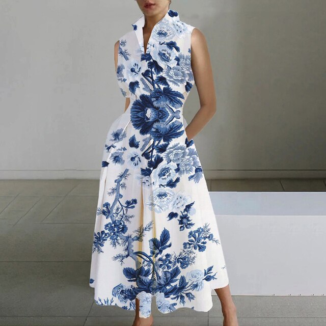 GR | Elegant short-sleeved dress