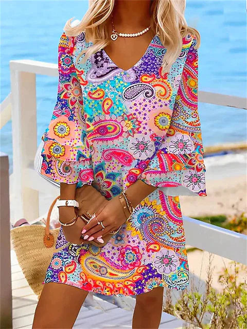 GR | Colorful Print Dress