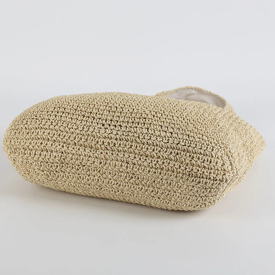 Marlene™ - Elegant straw beach bag