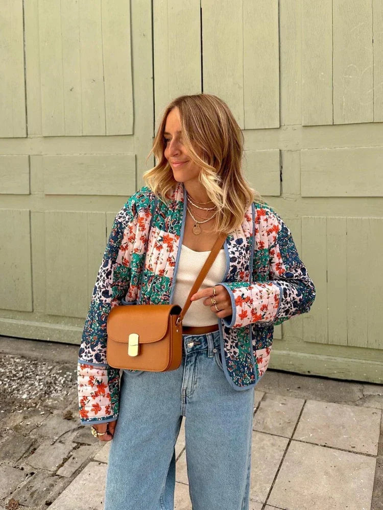 GR - Weiche Karierte Vintage Jacke