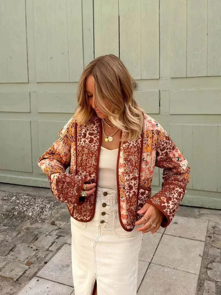 GR - Weiche Karierte Vintage Jacke