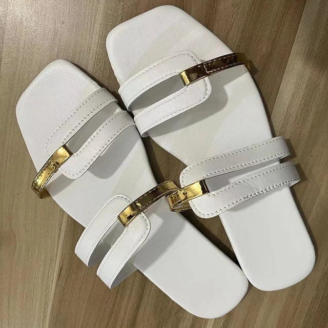 GR - Stylish flat sandals with a trendy design | Women's multi-strap sandals