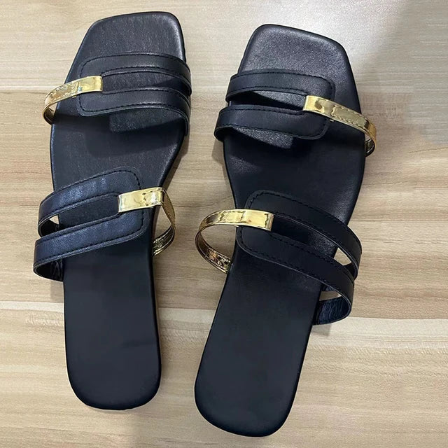GR - Stylish flat sandals with a trendy design | Women's multi-strap sandals