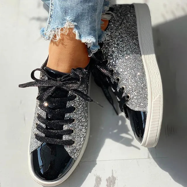 GR | Luxury casual women's shoes with sequins 