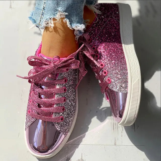 GR | Luxury casual women's shoes with sequins 